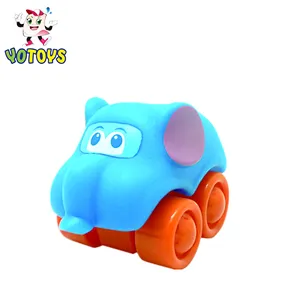 Blue Lovely Movable Race Push Car Mini Little Baby Car Toys Set Educational Toy for Boys Gift