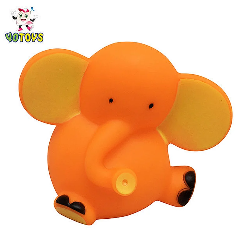 Wholesale Land Animal Elephant Dinosaur Rubber Toy PVC Animal baby Bath Toy for Kids