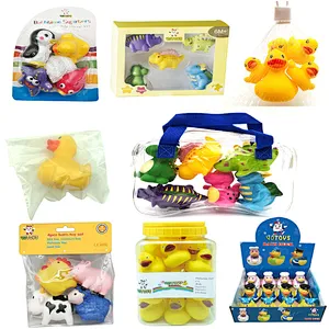 Promotional Custom Plastic Animal Bath Fun Toys  Rubber Animals Baby Bath Toys kids Toys