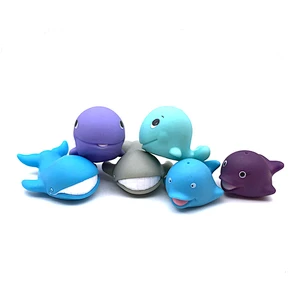 China Wholesale Vinyl Rubber sea animal Whale Shark fish dolphin baby bath squirt water swimming Toy