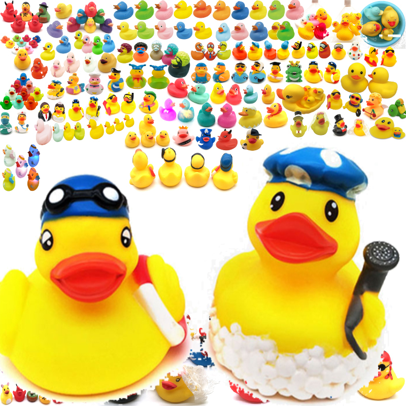 Low Price Baby Bath Toys Yellow Duck Bulk Weighted Different Designs Rubber Ducks