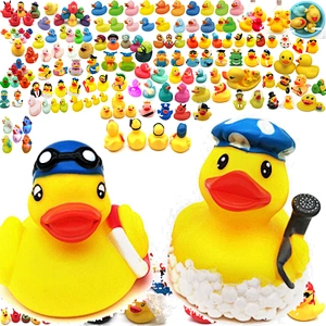 Low Price Baby Bath Toys Yellow Duck Bulk Weighted Different Designs Rubber Ducks
