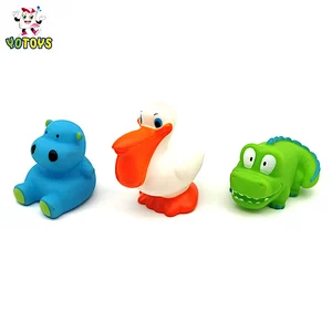 kids forest animals plastic jungle toys set water squirt animals for swimming pool