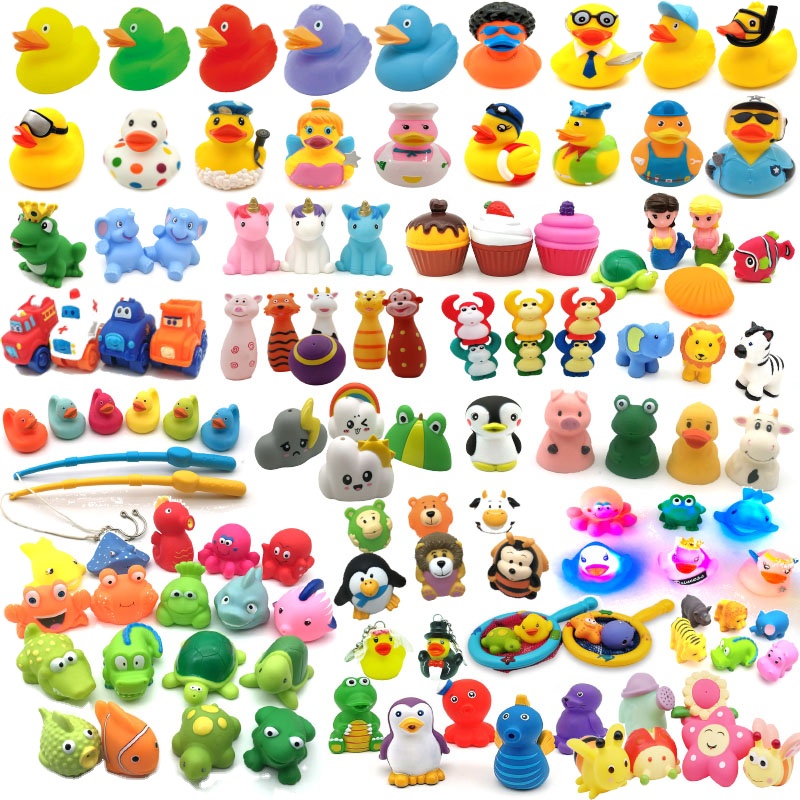 Promotional Custom Plastic Animal Bath Fun Toys  Rubber Animals Baby Bath Toys kids Toys