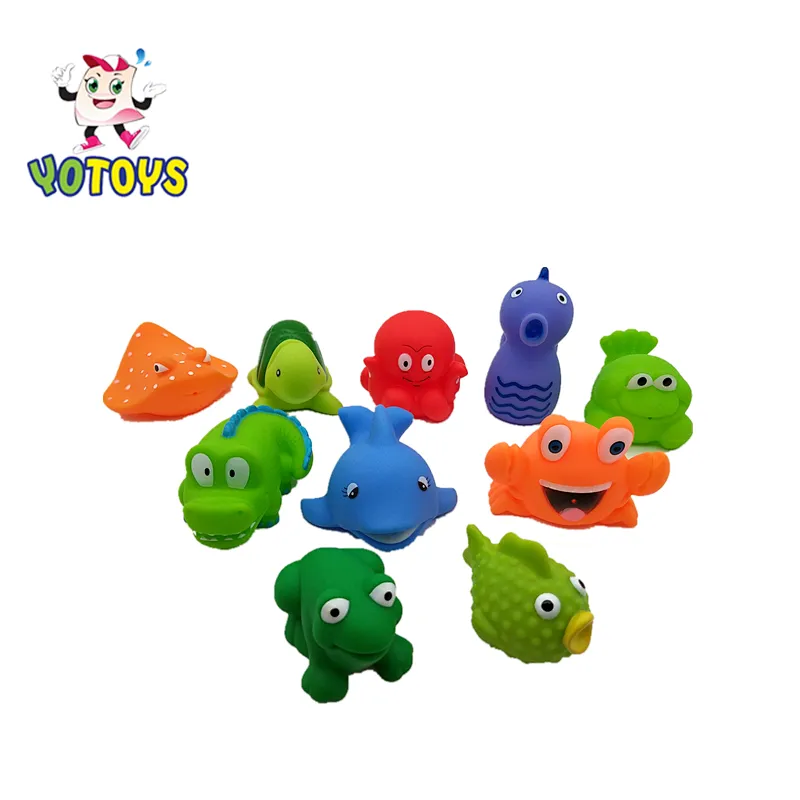 Dongguan Manufacturer Mini Blue Rubber Dolphin water squirting Bathroom bath time Toy for Children kids