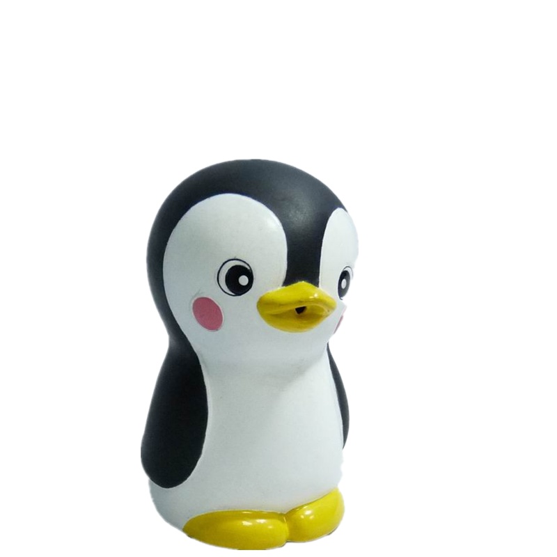 Mainan Anak China Mini Penguin Soft Rubber Floating Squirting Baby Water Bath Toys for Kids