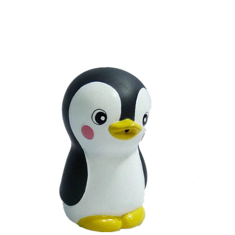 Mainan Anak China Mini Penguin Soft Rubber Floating Squirting Baby Water Bath Toys for Kids