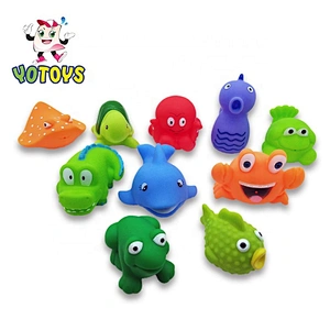 Custom Cheap small cute sea animal bath toy for kids