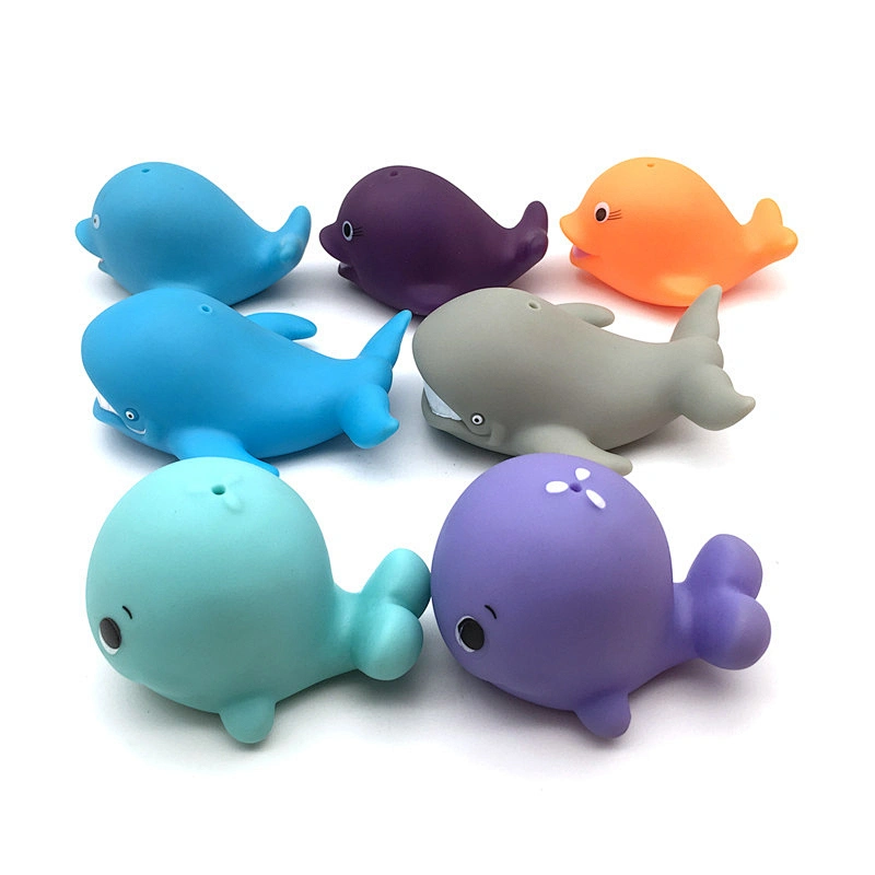 Funny Whale Fish Baby Bath Toys Plastic Eco-friendly Squirters Sealife Animals Bath Toys Floating Swimming Toys