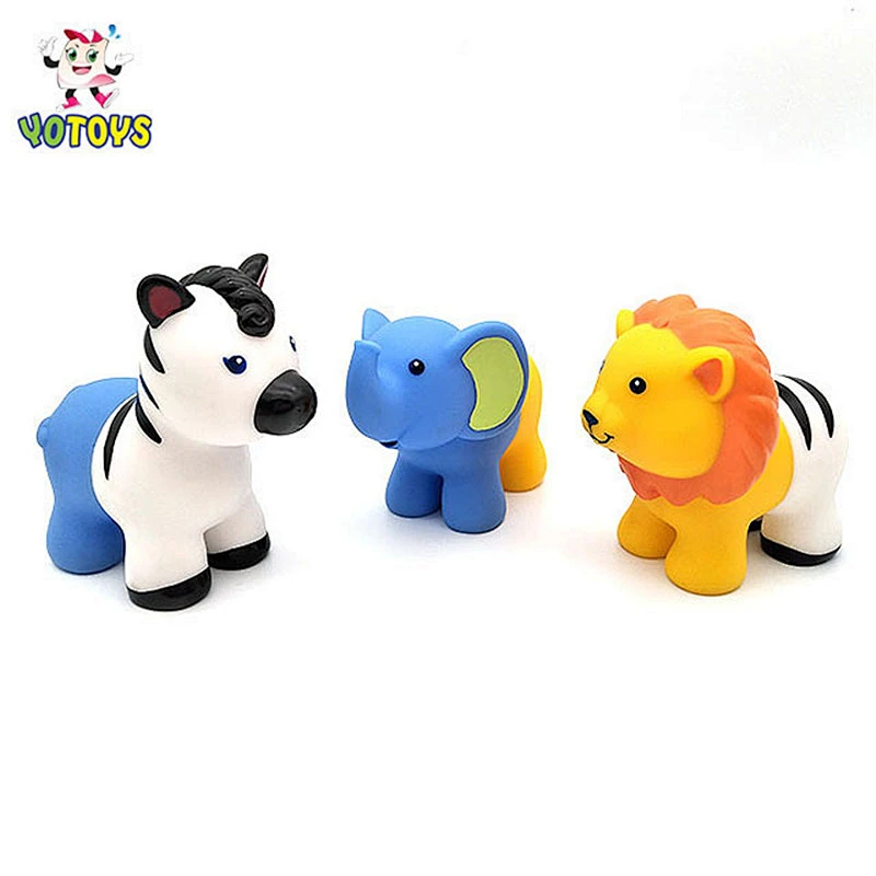 Eco Friendly Rubber Separable Horse Elephant Toy Animal Baby Educational Learning DIY Toys for Child