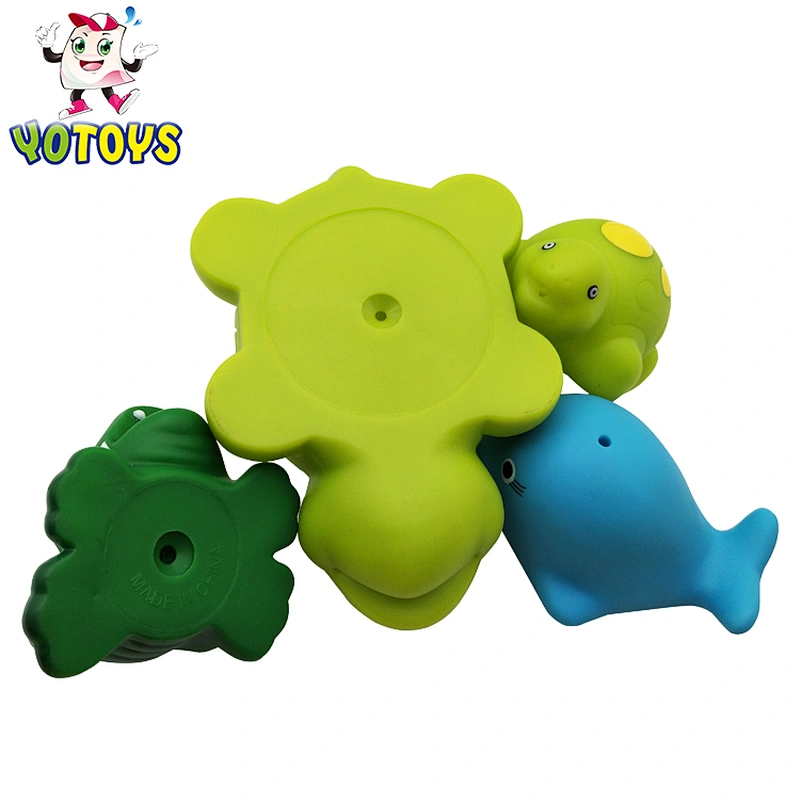 2022 infant toys soft pvc family set toys animal bath toys for toddlers