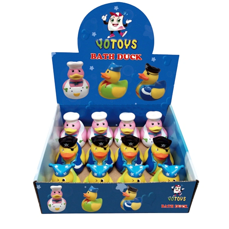 China Supplier Supermarket for Sale Soft Eco Friendly Rubber Animal Figure Duck Bath Toys Set for Kids