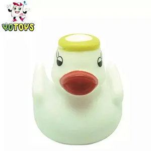 Little Princess Rubber Duck pink ducky with Crown squeak squirt light up baby Bath Toys for baby girl