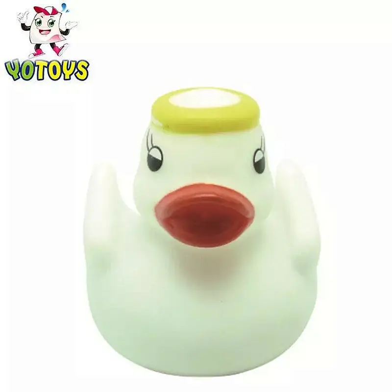 Little Princess Rubber Duck pink ducky with Crown squeak squirt light up baby Bath Toys for baby girl