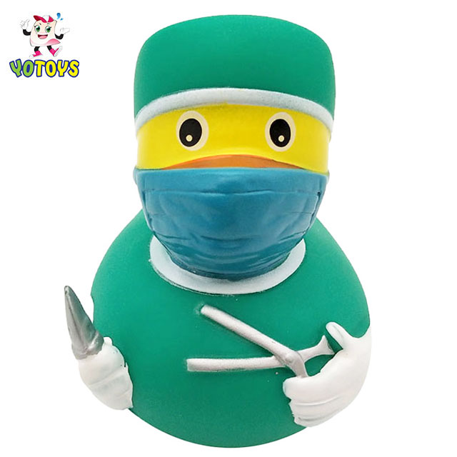 Top Quality Floating Ducks Vinyl Doctor Duck Baby Bath Toys Aunty Bath Duck for Babies Bath Toy Plastic 0 to 24 Months Cpsia PVC