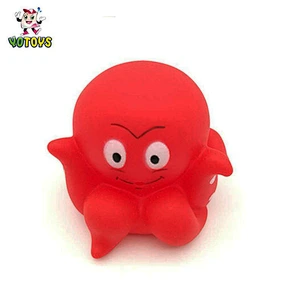 Sea Animal Eco-friendly PVC Rubber Toy Factory Wholesale Octopus Bath Toy