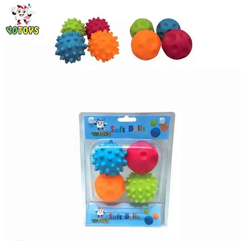 New Design Funny Soft Rubber Vinyl Ball Kids Bath Toys Baby Play Ball Massage Ball Educational Toys for Kids Children Babies