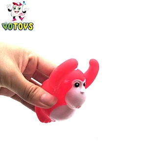 China Wholesale Educational Rubber Toy Monkey Connect Games Squirting Bath Toy for Babies Toddlers