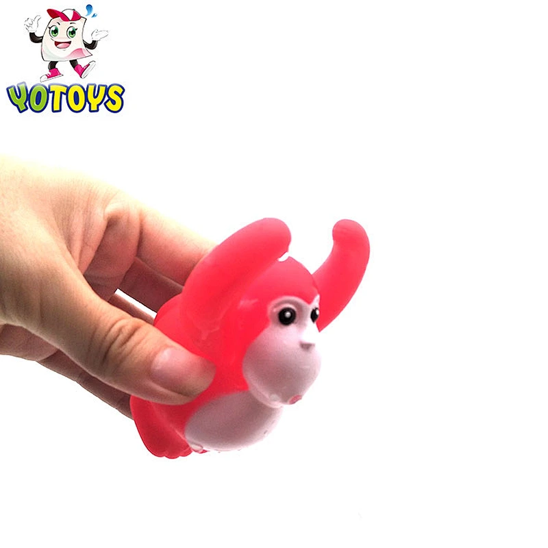 China Wholesale Educational Rubber Toy Monkey Connect Games Squirting Bath Toy for Babies Toddlers