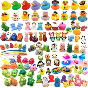 Cartoon Child Rubber Bath Toy Animal Toddler Baby Bathtub Squirter No Hole Mold Free Bathroom Shower Sea Animal Bath Toy