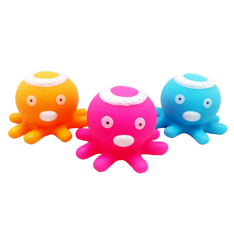 waterproof baby bath toys Wholesale Pvc Squirtes ocean toys Octopus Baby Bath Toys for Babies