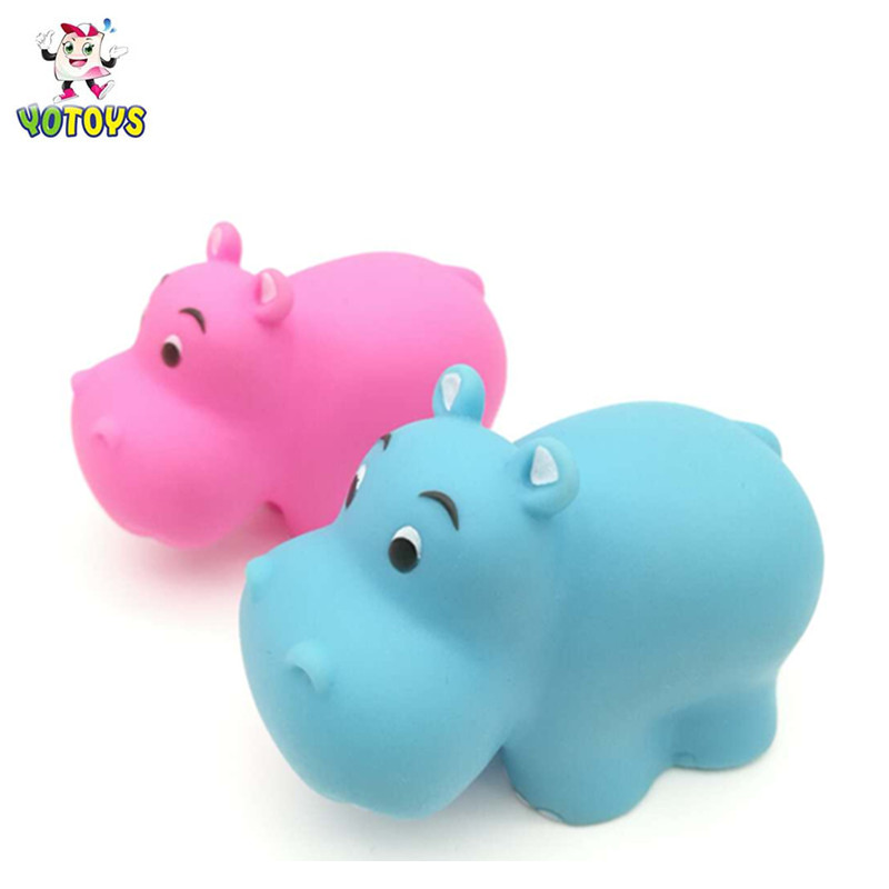 Plastic Toy Rubber Plastic Forest Wild Animal Hippo Tiger Lion Elephant Rhinoceros Squirt Bath Toys for Baby