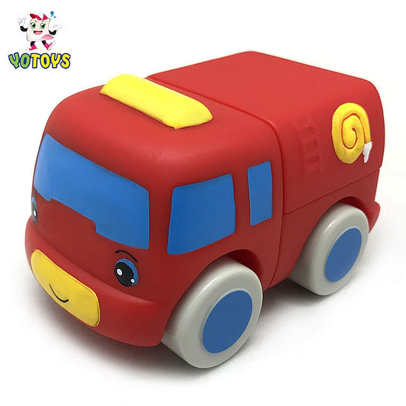 Top Quality Fire Engines and Firefighters Toys Pvc Plastic Car Educational Toys for Kids Baby Boys