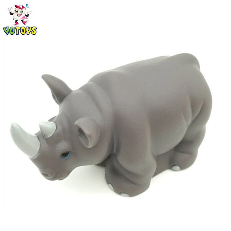 Juguetes Rubber Plastic Jungle Zoo Animal Figure Children Water Toys Set for Baby Bathing Boys Gift