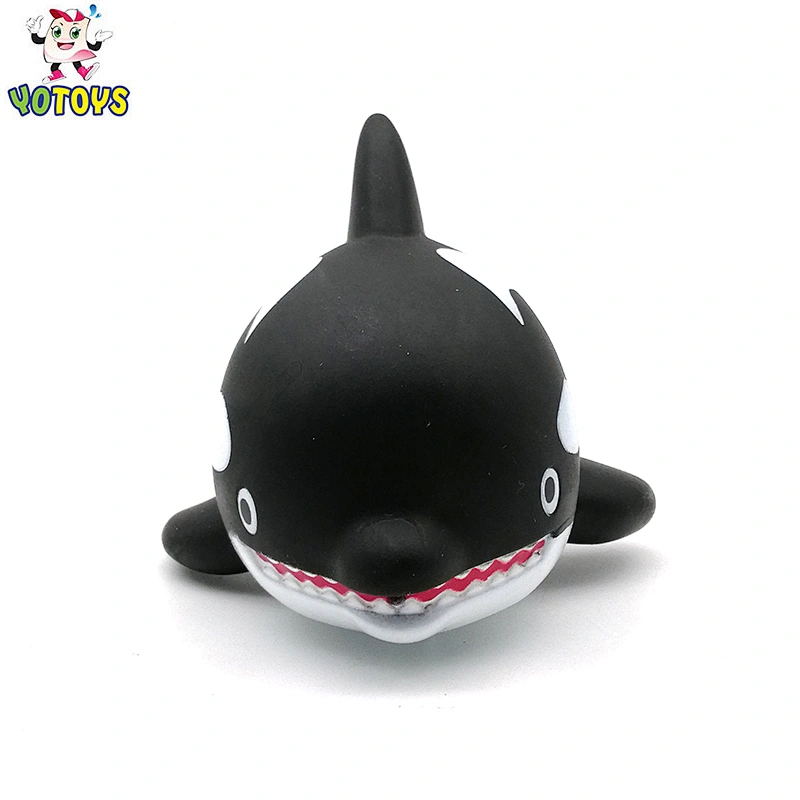 2021 Black shark Sea Animal Bathtub Product Vinyl Plastic squirting baby water swim bath Toy for Kids