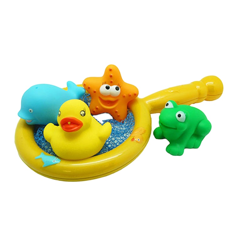 fishing net bath toys Baby Educational Learning Toys sea animals for bathtub