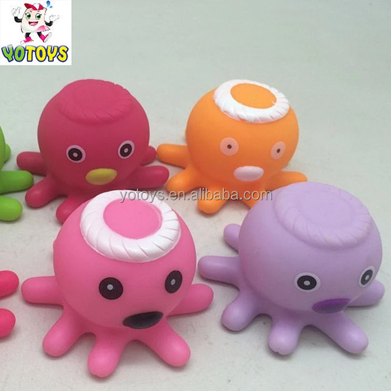 Bath Toy Spray Water Squeeze Play Octopus Float Rotate With Fountain Toys