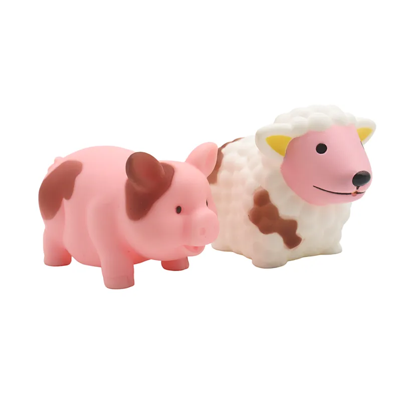 Novelty Temperature Color Change Rubber Duck Plastic Farm Animal Games to Play Bath Toy for Baby Shower