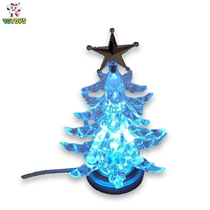 Navidad Figure Led Light Up Flashing Toy Christmas Tree Decoration Ornament Item for Kids Children