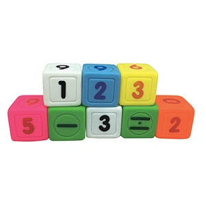 China Wholesales Soft Plastic Rubber Building Blocks Animal Digit Educational Toys Set for Children