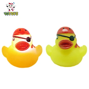 Wholesale Eco Friendly Plastic Toys Safe Game Small Rubber Duck Light Up Led Bath Toy for Kids Gift