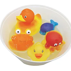 Vinyl CE standard environmental temperature testing rubber bath changing color bath duck