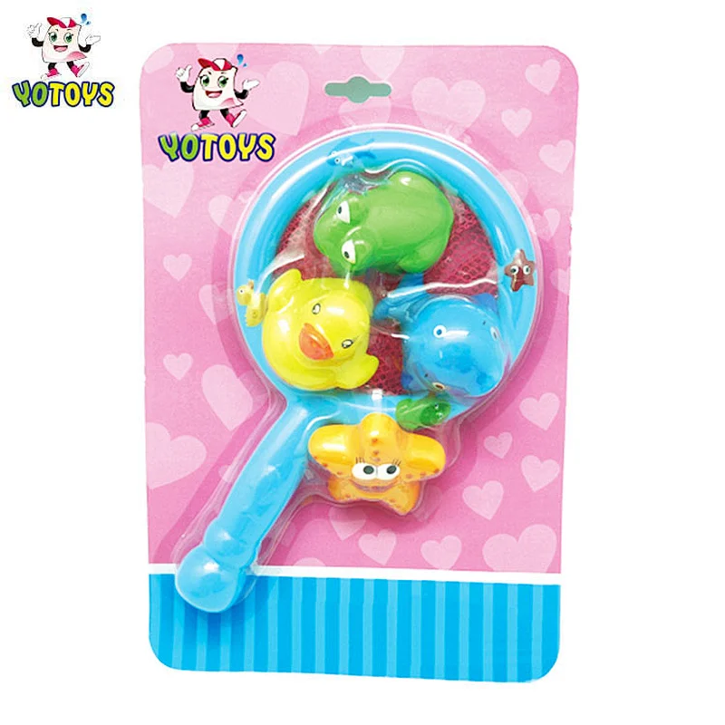 fishing net bath toys Baby Educational Learning Toys sea animals for bathtub