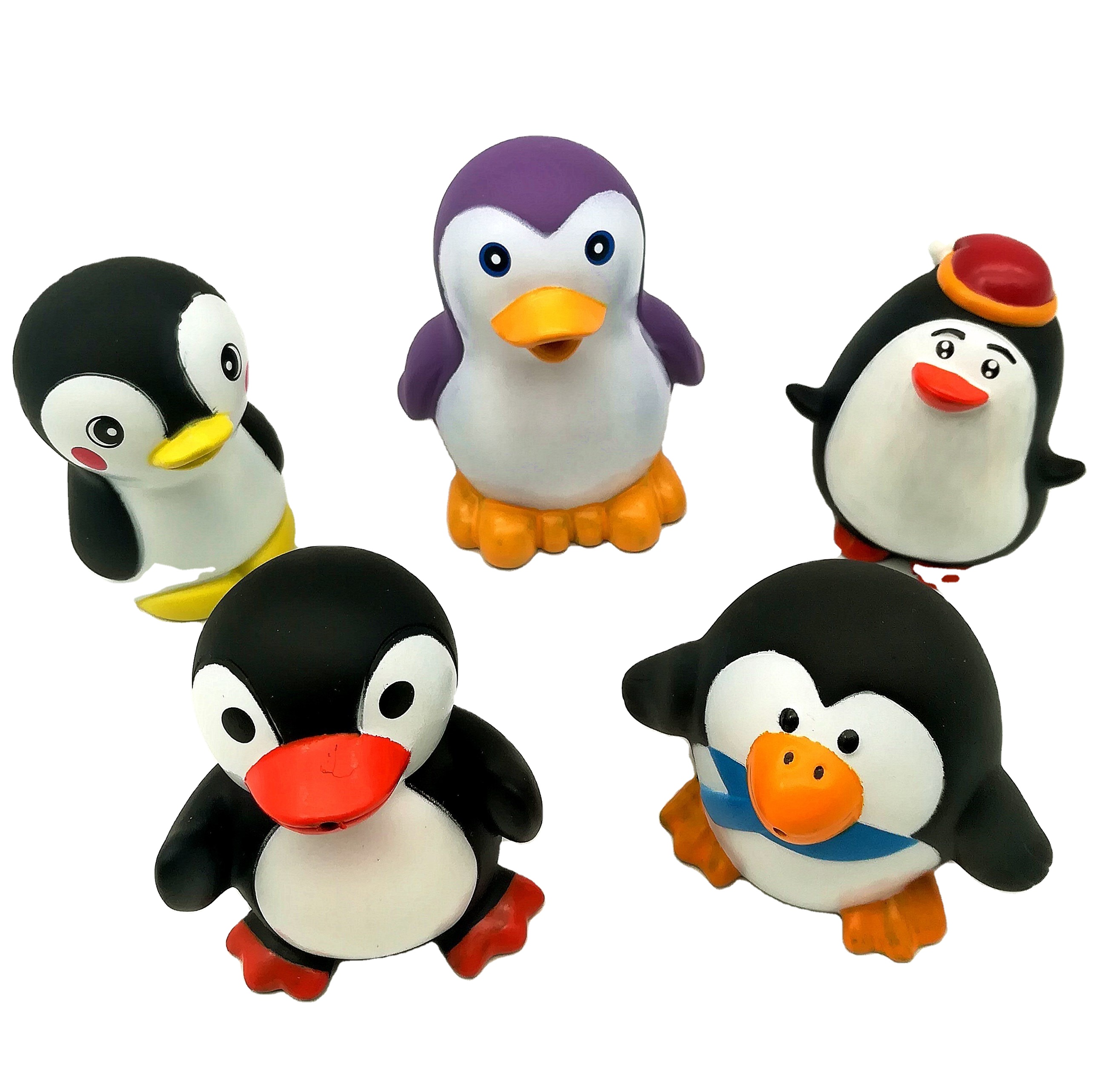 Wholesale Soft Pvc Plastic Rubber Penguin Small Water  Bath Toys Shower Promotion Gift for Kid Toddler