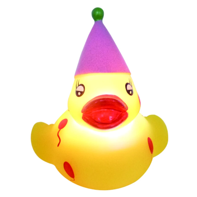 Brinquedos China Manufacturer Rubber Ducky Toy Flashing Baby Led Light Up Bath Duck Toys for Child