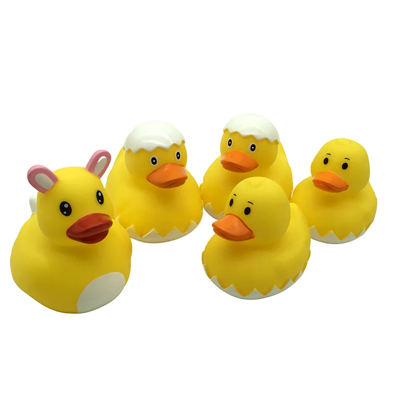 2021 Wholesale Easter Halloween Small Yellow Rubber Duck Baby Shower Bath Toy for Kids gifts