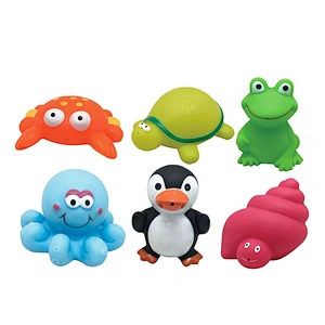 New Toys 2021 Custom PVC Plastic Vinyl Cow Sheep Horse Chick Pig Farm Animal Bath Toy Set for Toddlers