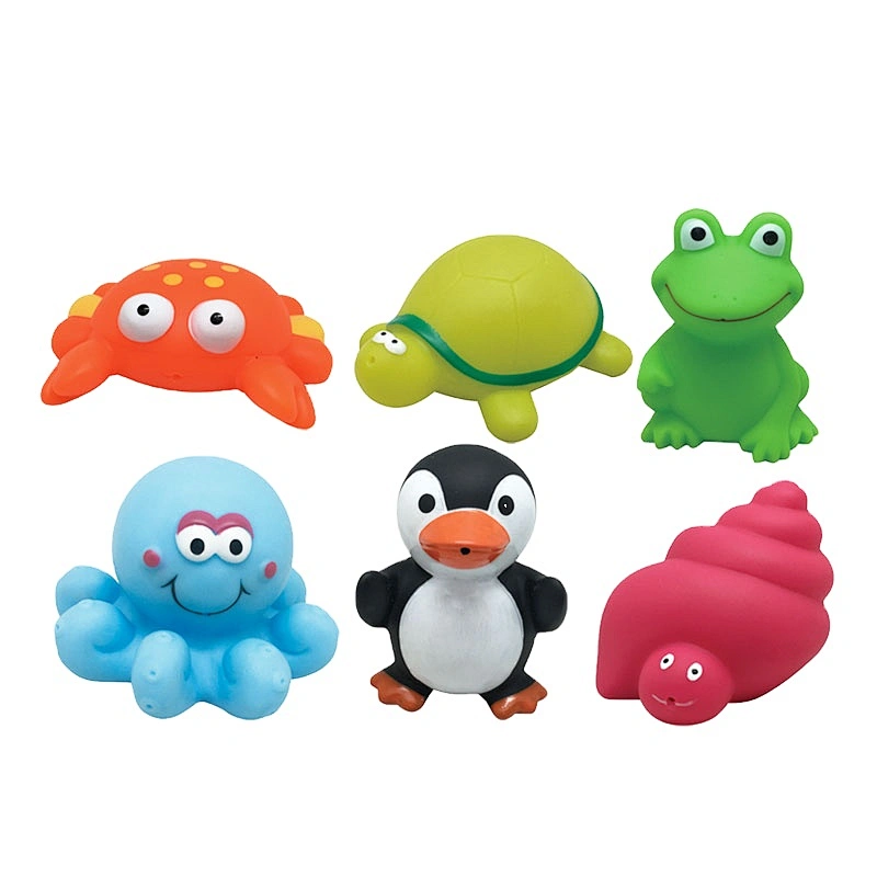 New Toys 2021 Custom PVC Plastic Vinyl Cow Sheep Horse Chick Pig Farm Animal Bath Toy Set for Toddlers