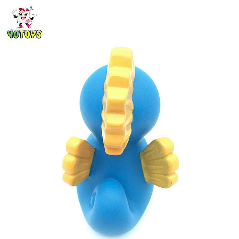 manufacturer dongguan sale sea horse rubber plastic sea animal toy red squirt bath toys for kids child