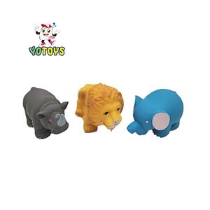 Baby Bath Toy Animal Toys Style, Spraying Water Plastic Soft Lion Rubber for Kids Material Yellow