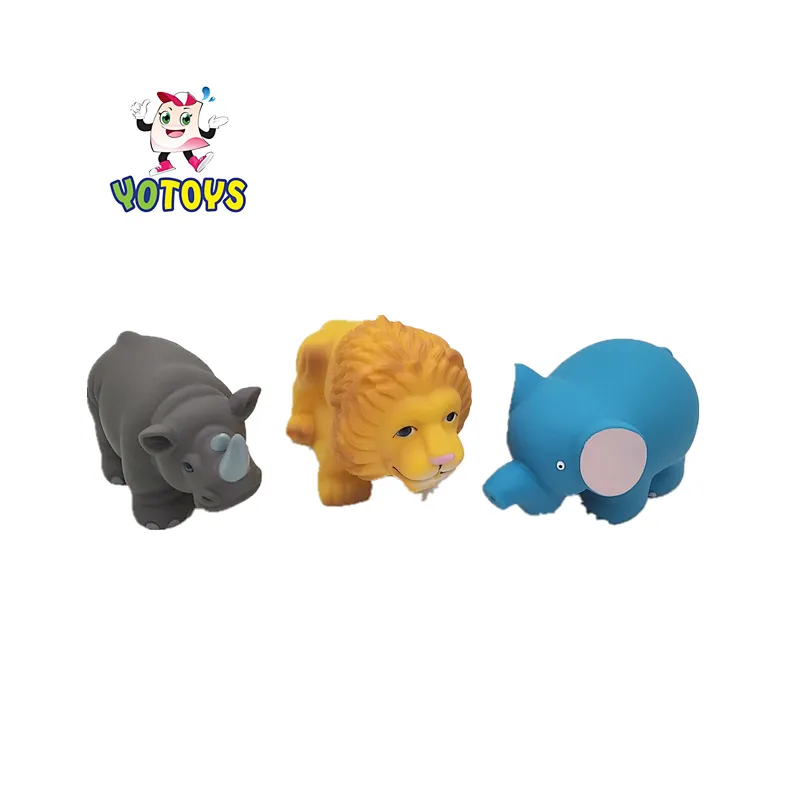 Baby Bath Toy Animal Toys Style, Spraying Water Plastic Soft Lion Rubber for Kids Material Yellow