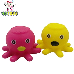 waterproof baby bath toys Wholesale Pvc Squirtes ocean toys Octopus Baby Bath Toys for Babies