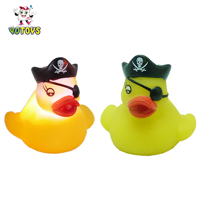 Wholesale Eco Friendly Plastic Toys Safe Game Small Rubber Duck Light Up Led Bath Toy for Kids Gift