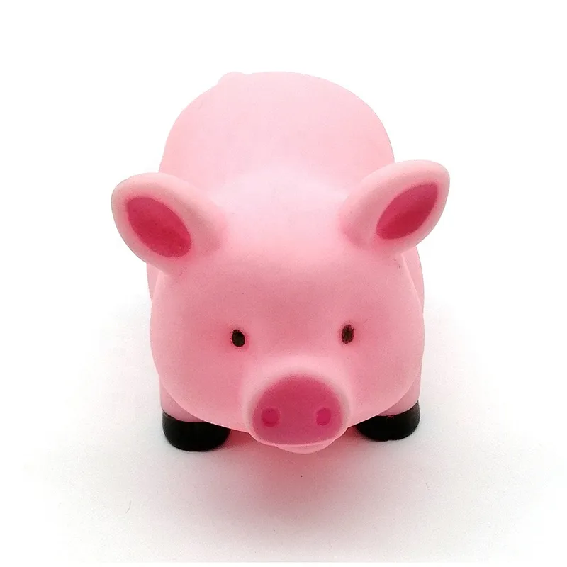 Funny Cute Farm rubber pig Animal Squirting Floating Water Toy roto Vinyl bath Toy set for children