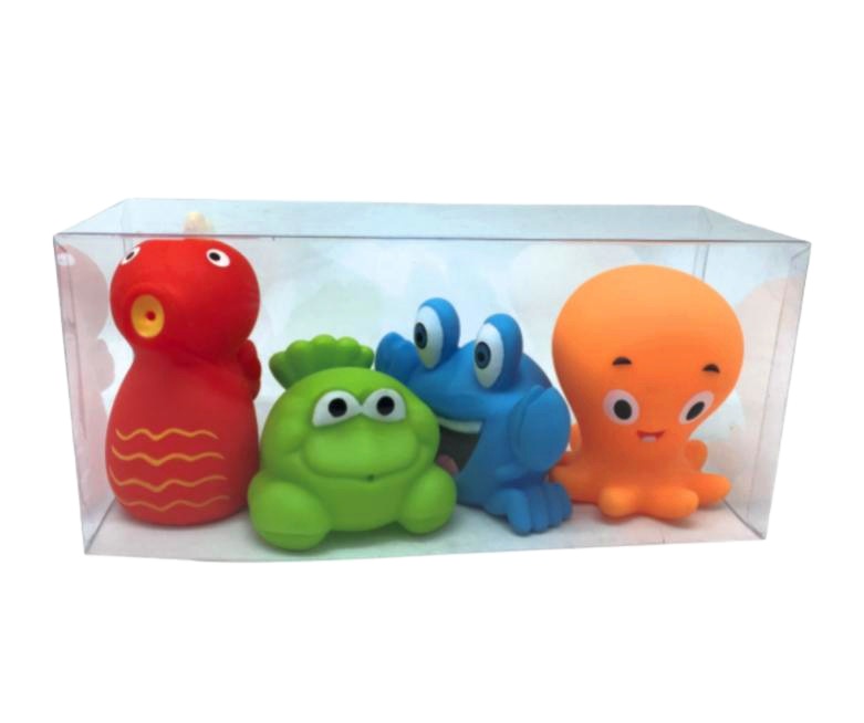 Eco-friendly Babies Bath Squirtees Animal Toys - 4pcs Pack