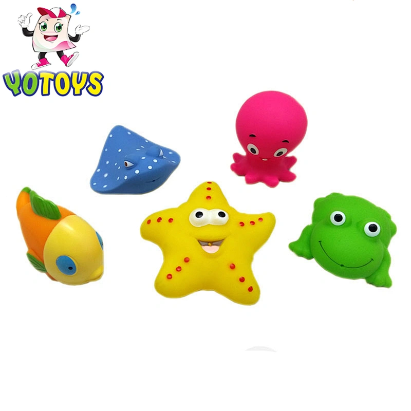 Custom marine bath toys Soft pvc toys for swimming pool Sea Animal Bathing Toy for Baby